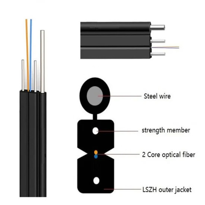 Drop cable gjyxfch self-supporting G657A1 A2 for ftth system access building wire