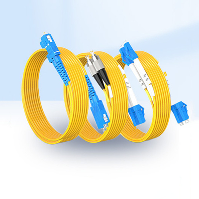 سلك الألياف البصرية LC SC FC ST Duplex SM G.652D G.657A1 2.0mm 3.0mm مع سترة PVC LSZH