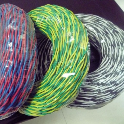 H03V-S H05V-S كابل RVS PVC عازل كابل النحاس المرن 2 * 1.0 2 * 1.5 100m / رول