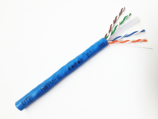 CAT-6a FTP UTP CAT6 LAN كابل CAT 6 24AWG سلك النحاس المتصل بمنفذ التبديل