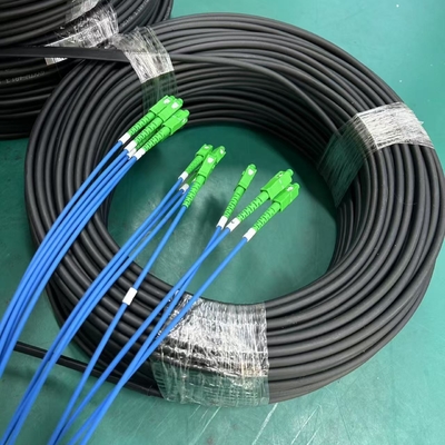 تم توصيلها مسبقًا 1 Core G657A1 FTTH Drop Cable Patch Cord مع وصلات SC UPC APC 50M 100M