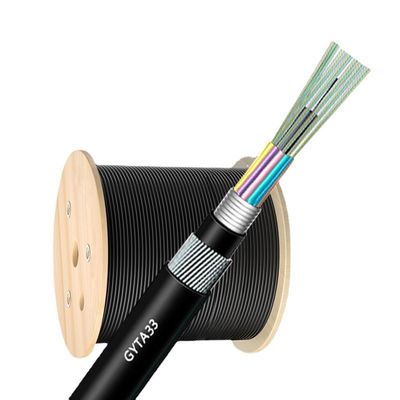 Durable Waterproof GYTA 48 Core Loose Tube Armored Cable with Aluminum Tape Protection for Duct Installation