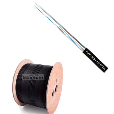 كابل إسقاط خارجي GJYXFCH 1 2 4 Core G652D G657A1 G657A2 LSZH PVC للشبكات