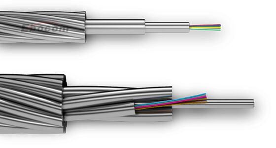 OPGW 72B1-150 سلك الأرض الجوي 72 96 144Core للبرج 220KV 110KV الاتصال